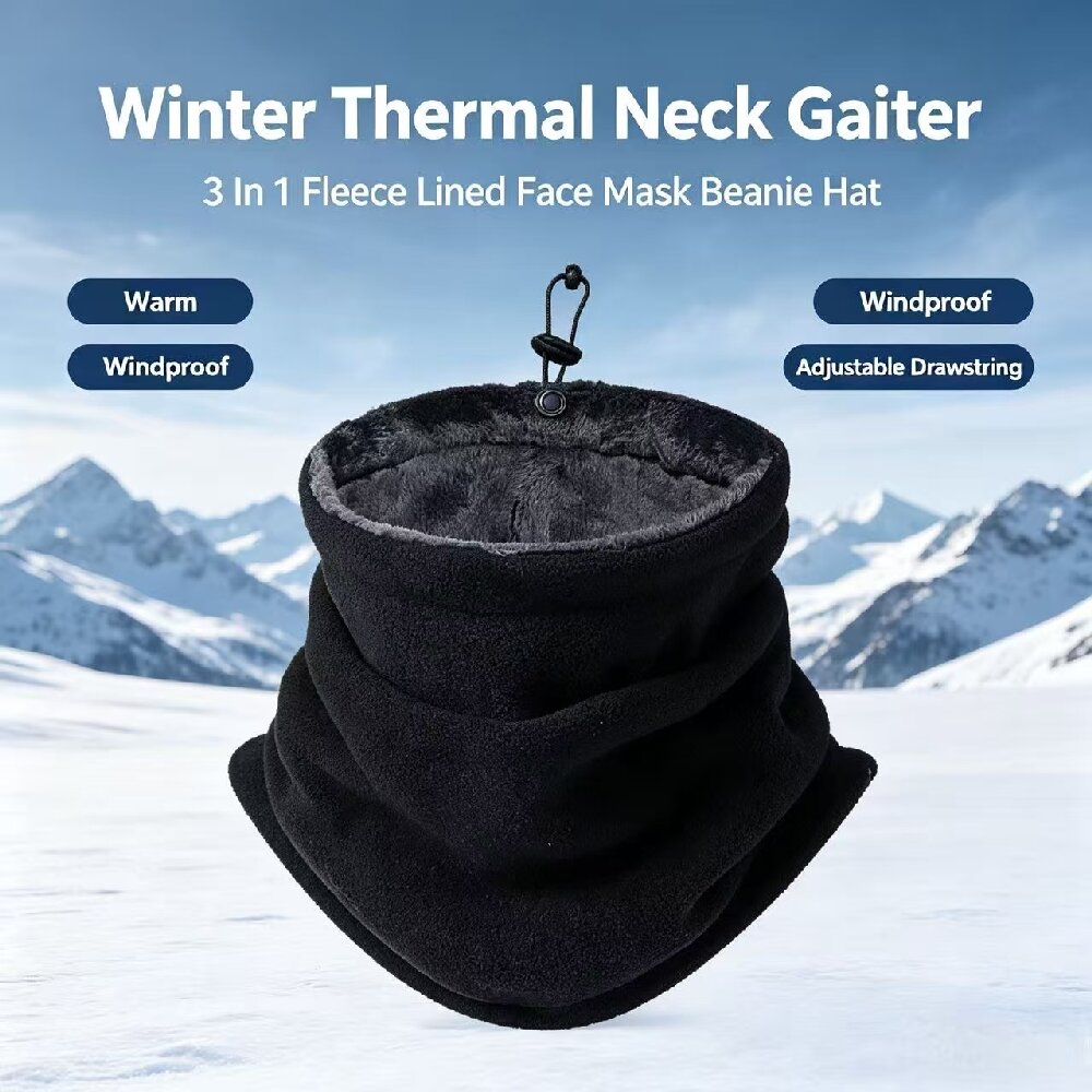 Neck Gaiter Fleece - Maschera Invernale per Moto, Uomo e