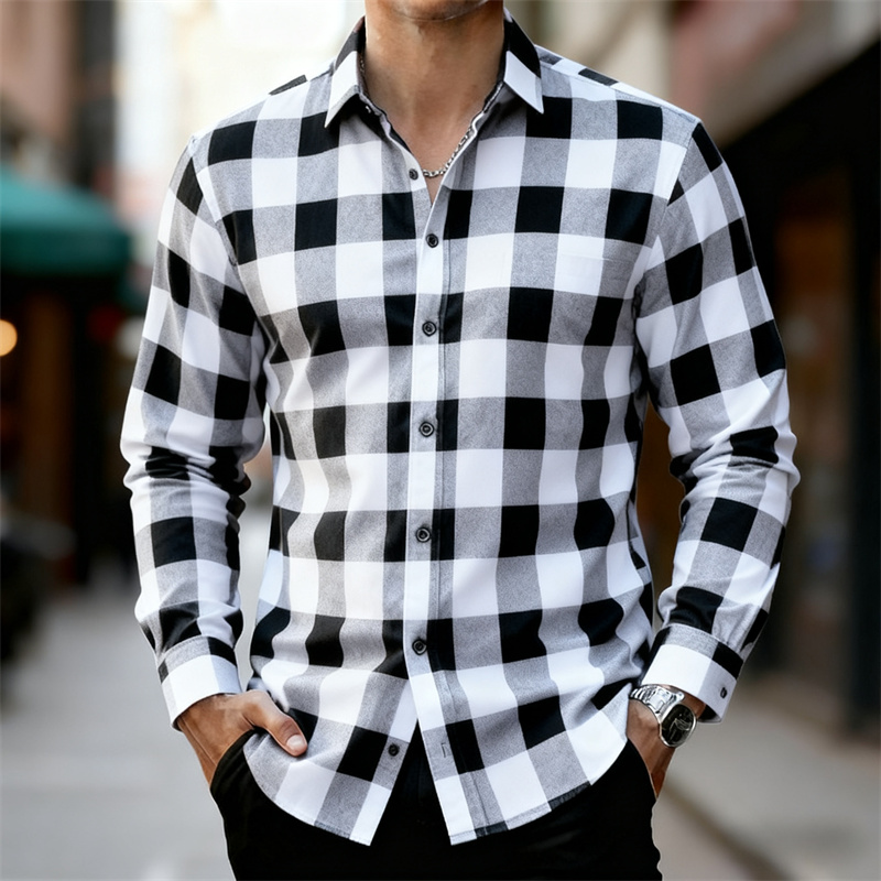 Camicia Classica da Uomo a Qua - Flannel Shirt Lined recensione e prezzo